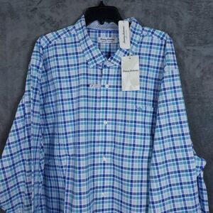 Tommy Bahama Men's 3XL Sarasota Stretch Cobalt Craze Flip Cuff Dress Shirt $ 148